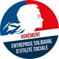 Macaron d'agrément Entreprise solidaire d'utilité sociale