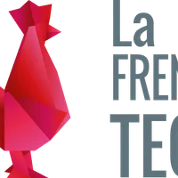 Logo La French Tech : coq stylisé rouge en origami